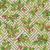 Caspari Christmas Wrapping Paper|Holly And Fretwork Roll Wrap - includes 1 Roll