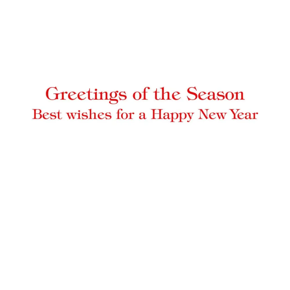 Caspari Christmas And Holiday Cards|Boxed Holiday Cards|Holly Sprig Petite Boxed Christmas Cards - includes 15 cards & envelopes