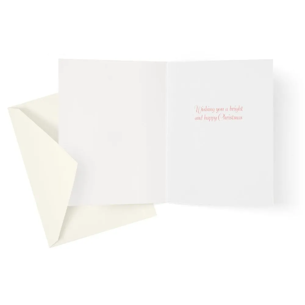 Caspari Christmas And Holiday Cards|Boxed Holiday Cards|Home for Christmas Classic Boxed Christmas Cards - includes 15 cards & envelopes