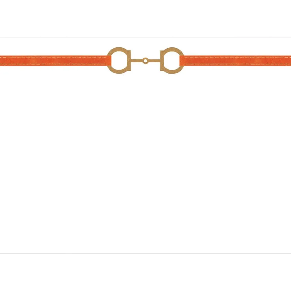 Caspari Correspondence Cards|Horse Bit Combo Foil Correspondence Cards - 12 Card & Envelopes