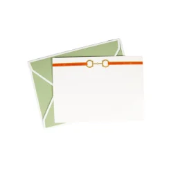 Caspari Correspondence Cards|Horse Bit Combo Foil Correspondence Cards - 12 Card & Envelopes