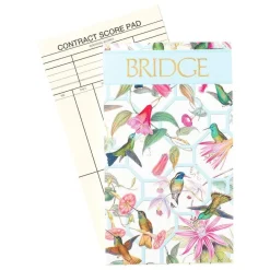 Caspari Bridge|Hummingbird Trellis Bridge Score Pad - 1 Each