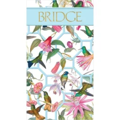 Caspari Bridge|Hummingbird Trellis Bridge Score Pad - 1 Each