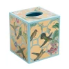 Caspari Lacquerware|Mother'S Day|Hummingbird Trellis Lacquer Tissue Box Cover in Gold - 1 Each