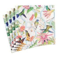 Caspari Paper Luncheon Napkins|Hummingbird Trellis Luncheon Napkin - package of 20