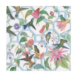 Caspari Paper Luncheon Napkins|Hummingbird Trellis Luncheon Napkin - package of 20