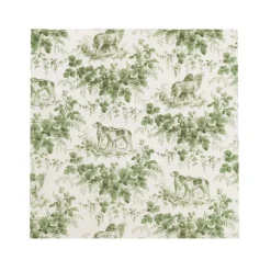 Caspari Paper Cocktail Napkins|Hunting Toile Evergreen Cocktail Napkins - includes 20 Cocktail Napkins