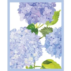 Caspari Bridge|Hydrangeas and Porcelain Bridge Tally Sheets - 12 Per Package