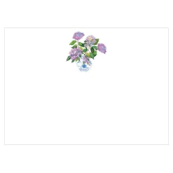 Caspari Correspondence Cards|Hydrangeas And Porcelain Correspondence Cards - 12 Per Package