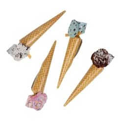 Caspari Celebration Crackers|Ice Cream Cones Party Cone Crackers 10 Inch - 8 per box