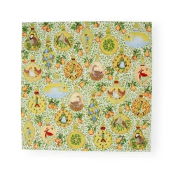 Caspari Christmas Napkins|Paper Luncheon Napkins|In A Pear Tree Luncheon Napkins - 20 Per Package