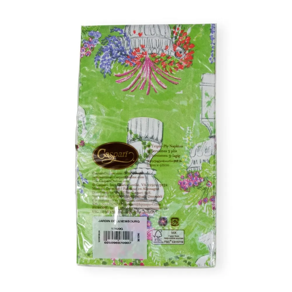 Caspari Paper Guest Towels|Jardin De Luxembourg Guest Towel Napkins - 15 Per Package