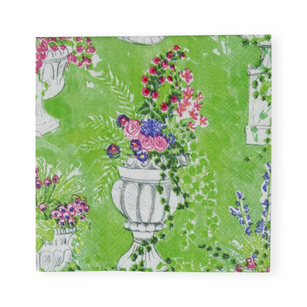 Caspari Paper Cocktail Napkins|Jardin De Luxembourg Paper Cocktail Napkins - 20 per Package