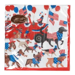 Caspari Paper Cocktail Napkins|Join The Parade Cocktail Napkins - 20 Per Package