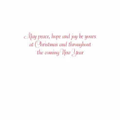 Caspari Christmas And Holiday Cards|Boxed Holiday Cards|Joy To The World Large Boxed Christmas Cards - includes 15 Boxed Christmas Cards & Envelopes