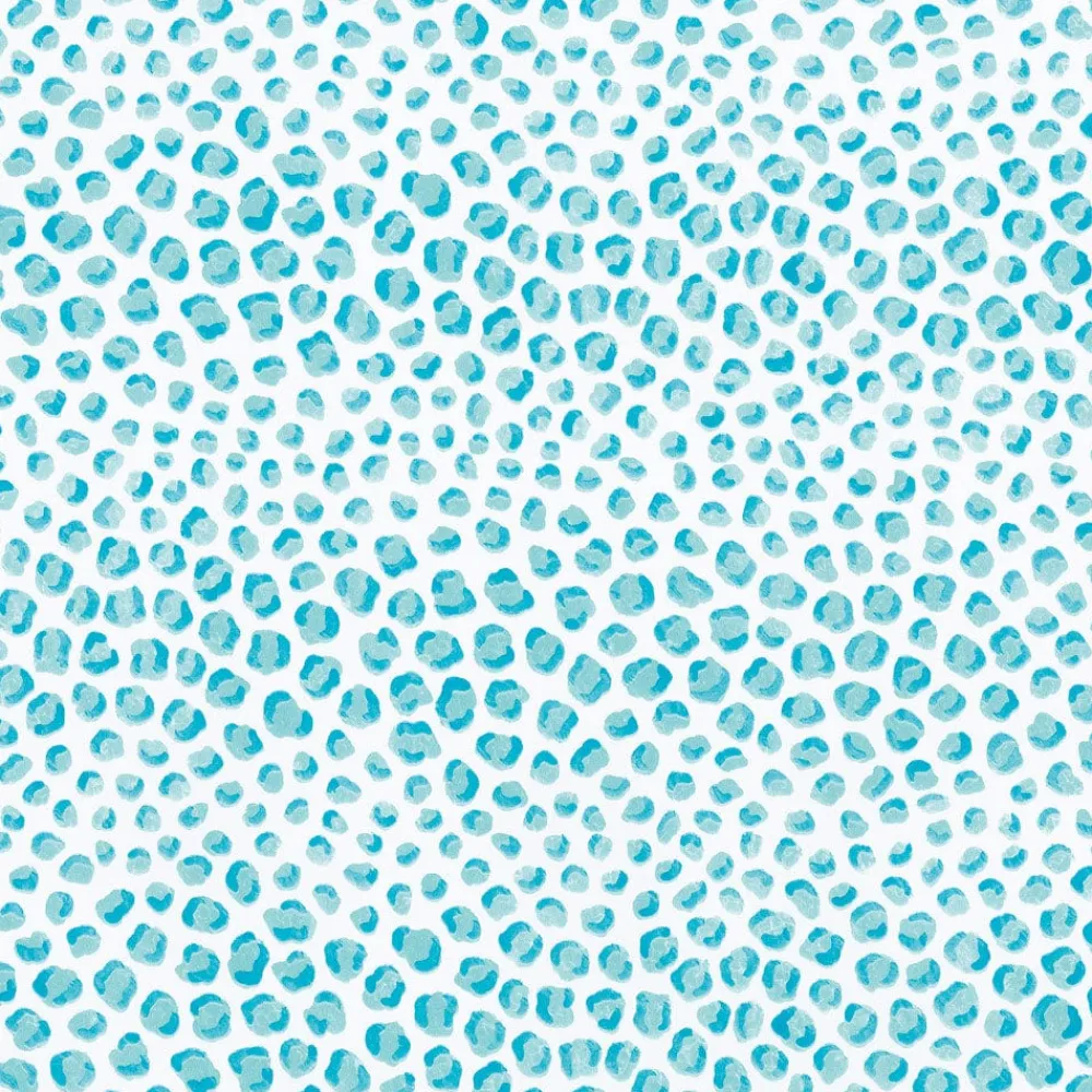 Caspari Wrapping Paper|Just Spots Turquoise Gift Wrap - One 30" X 8' Roll
