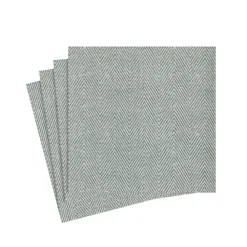 Caspari Hanukkah|Paper Cocktail Napkins|Jute Paper Linen Cocktail Napkins in Charcoal - 15 Per Package