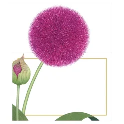 Caspari Place Cards|Karen's Alliums Place Cards Die Cut Package 8 In