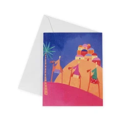 Caspari Christmas And Holiday Cards|Boxed Holiday Cards|Kings on Camels Petite Boxed Christmas Cards - includes 15 cards & envelopes