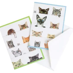 Caspari Mother'S Day|Note Cards|Kitties Boxed Note Cards - 8 Note Cards & 8 Envelopes