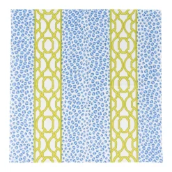 Caspari Paper Luncheon Napkins|Knots And Spots Blue & Green Luncheon Napkins - 20 Per Package