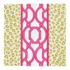 Caspari Paper Cocktail Napkins|Knots And Spots Green & Fuchsia Cocktail Napkins - 20 Per Package