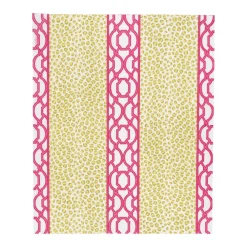 Caspari Paper Guest Towels|Knots And Spots Green & Fuchsia Guest Towel Napkins - 15 Per Package