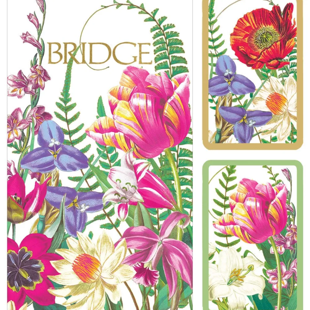Caspari Mother'S Day|Bridge|La Dolce Vita Jumbo Bridge Gift Sets - 2 Playing Card Decks & 2 Score Pads