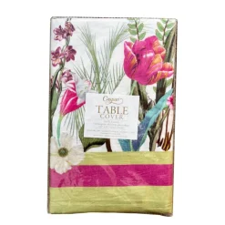 Caspari Kitchen Essentials|Table Linens|La Dolce Vita Kantha Quilt Sage & Lavender Table Covers - 1 Table Cover