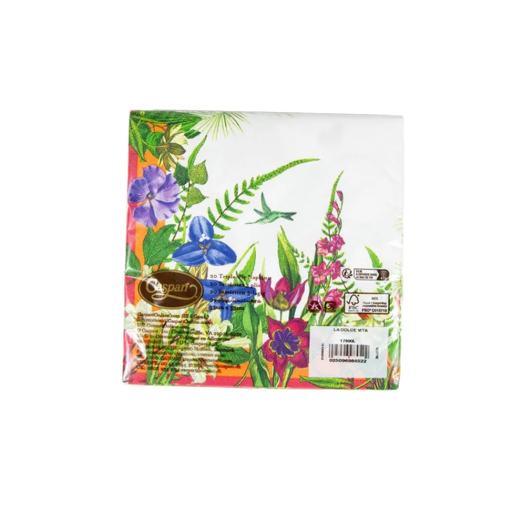 Caspari Paper Luncheon Napkins|La Dolce Vita Luncheon Napkins - 20 Per Package