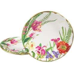 Caspari Paper Salad And Dessert Plates|La Dolce Vita Salad & Dessert Plates - 8 Per Package