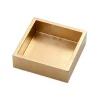 Caspari Lacquerware|Tailgates|Lacquer Cocktail Napkin Holder in Gold - 1 Each