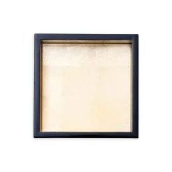 Caspari Lacquerware|Tailgates|Lacquer Cocktail Napkin Holder in Black & Gold - 1 Each