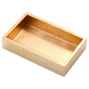 Caspari Lacquerware|Tailgates|Lacquer Guest Towel Napkin Holder in Gold - 1 Each