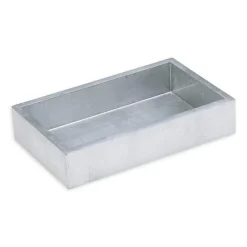 Caspari Lacquerware|Engagement Party|Lacquer Guest Towel Napkin Holder in Silver - 1 Each