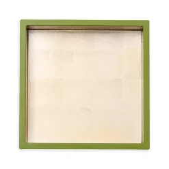 Caspari Lacquerware|Tailgates|Lacquer Luncheon Napkin Holder in Sage & Gold - 1 Each