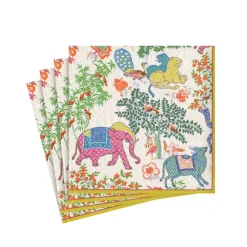 Caspari Paper Cocktail Napkins|Le Jardin De Mysore Paper Cocktail Napkins - 20 Per Package