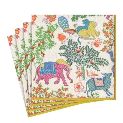 Caspari Paper Luncheon Napkins|Le Jardin De Mysore Paper Luncheon Napkins - 20 Per Package