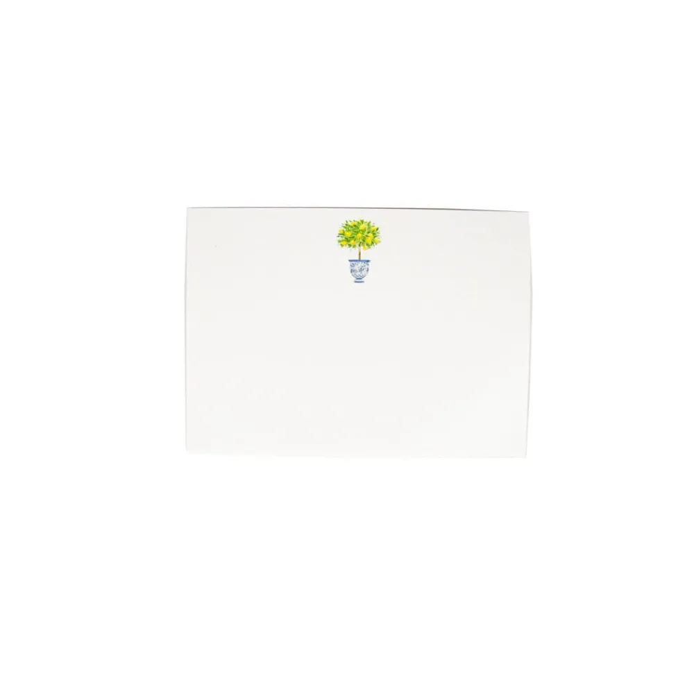 Caspari Correspondence Cards|Lemon Topiary Correspondence Cards - 12 Card & Envelopes