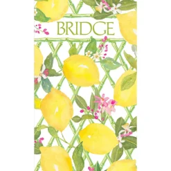 Caspari Bridge|Limoncello Bridge Score Pads - 1 Score Pad