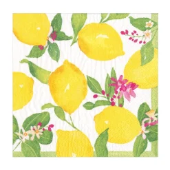 Caspari Paper Luncheon Napkins|Limoncello Luncheon Napkins - 20 Per Package