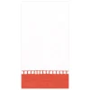 Caspari Tailgates|Paper Guest Towels|Linen Border Paper Guest Towel Napkins in Coral - 15 Per Package