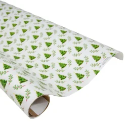 Caspari Christmas Wrapping Paper|Wrapping Paper|Little Christmas Trees Gift Wrap - One 30" X 8' Roll