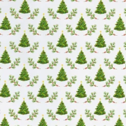 Caspari Christmas Wrapping Paper|Wrapping Paper|Little Christmas Trees Gift Wrap - One 30