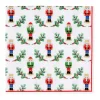 Caspari Christmas Napkins|Paper Cocktail Napkins|Little Nutcracker Cocktail Napkins - 20 Per Package