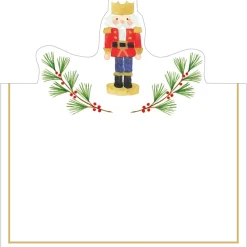 Caspari Christmas Place Cards|Place Cards|Little Nutcracker Foil Place Cards - 8 Per Package