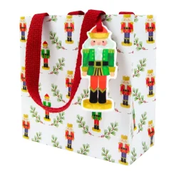 Caspari Christmas Gift & Bottle Bags|Gift & Bottle Bags|Little Nutcracker Gift Bags - 1 Each
