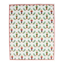 Caspari Christmas Napkins|Paper Guest Towels|Little Nutcracker Guest Towel Napkins - 15 Per Package