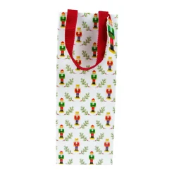 Caspari Christmas Gift & Bottle Bags|Gift & Bottle Bags|Little Nutcracker Wine & Bottle Gift Bags - 1 Each