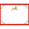 Caspari Christmas Gift Tags & Labels|Gift Tags & Enclosure Cards|Little Reindeer Adhesive Labels - 12 Per Package
